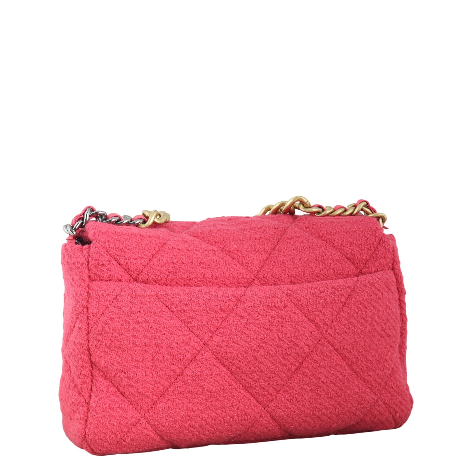 Chanel 19 Tweed Flap Bag Large