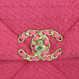 Chanel 19 Tweed Flap Bag Large