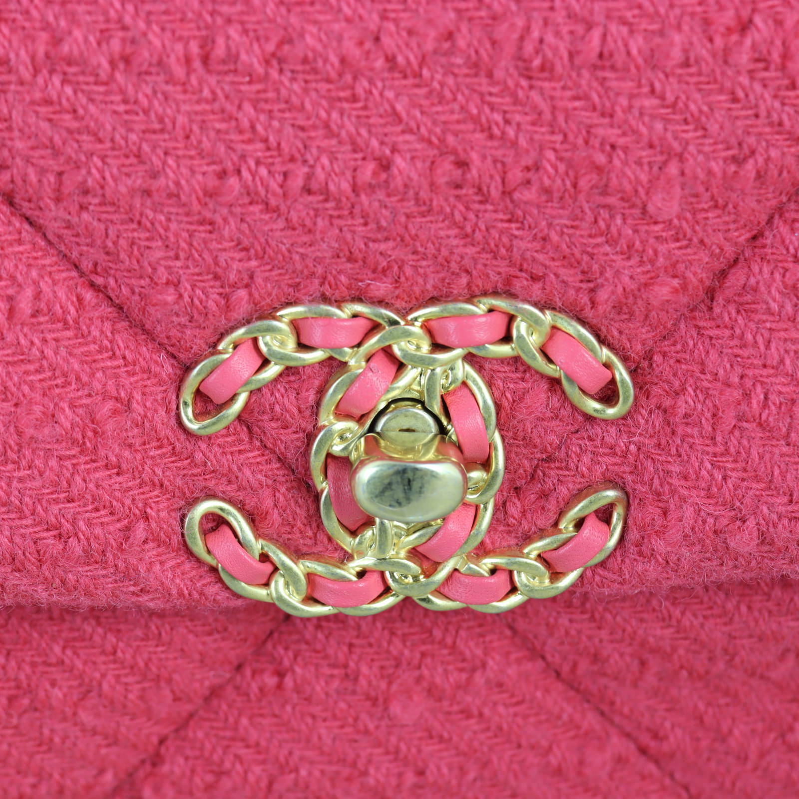 Chanel 19 Tweed Flap Bag Large