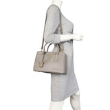 Prada Saffiano Lux Galleria Double Zip Tote Mini