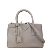 Prada Saffiano Lux Galleria Double Zip Tote Mini