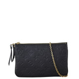 Louis Vuitton Double Zip Pochette Monogram Empreinte