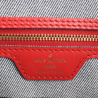 Louis Vuitton Neverfull MM Denim Rouge