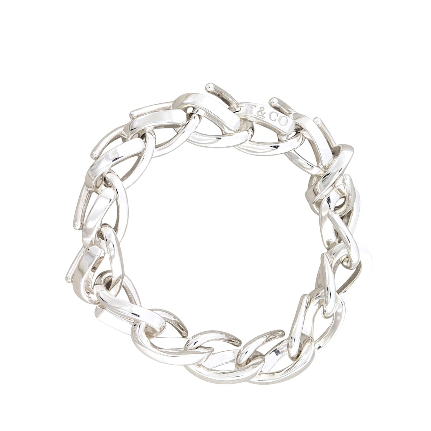 Tiffany & Co Forge Link Sterling Silver Bracelet