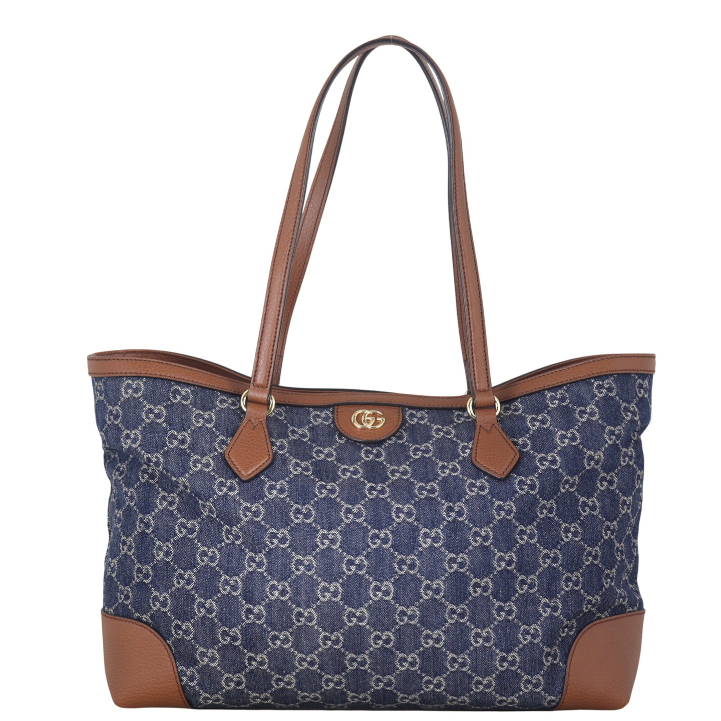 Gucci GG Denim Ophidia Medium Tote