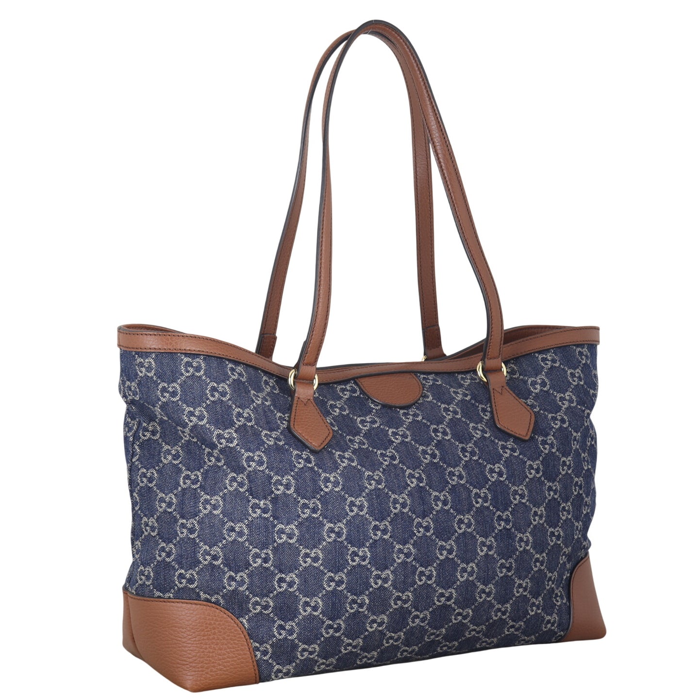 Gucci GG Denim Ophidia Medium Tote