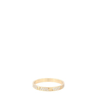 Cartier Love Diamond Paved 18k Yellow Gold Ring Mini