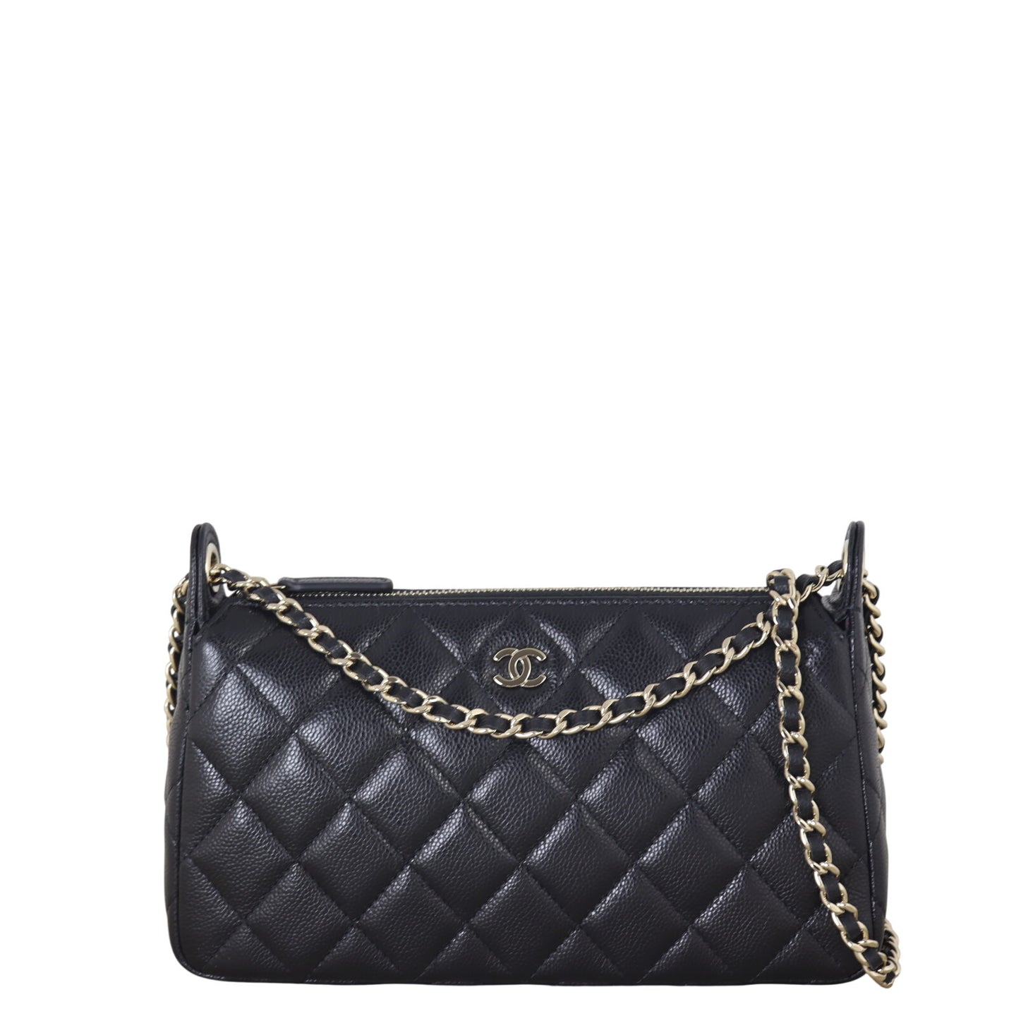 Chanel CC Zip Clutch on Chain
