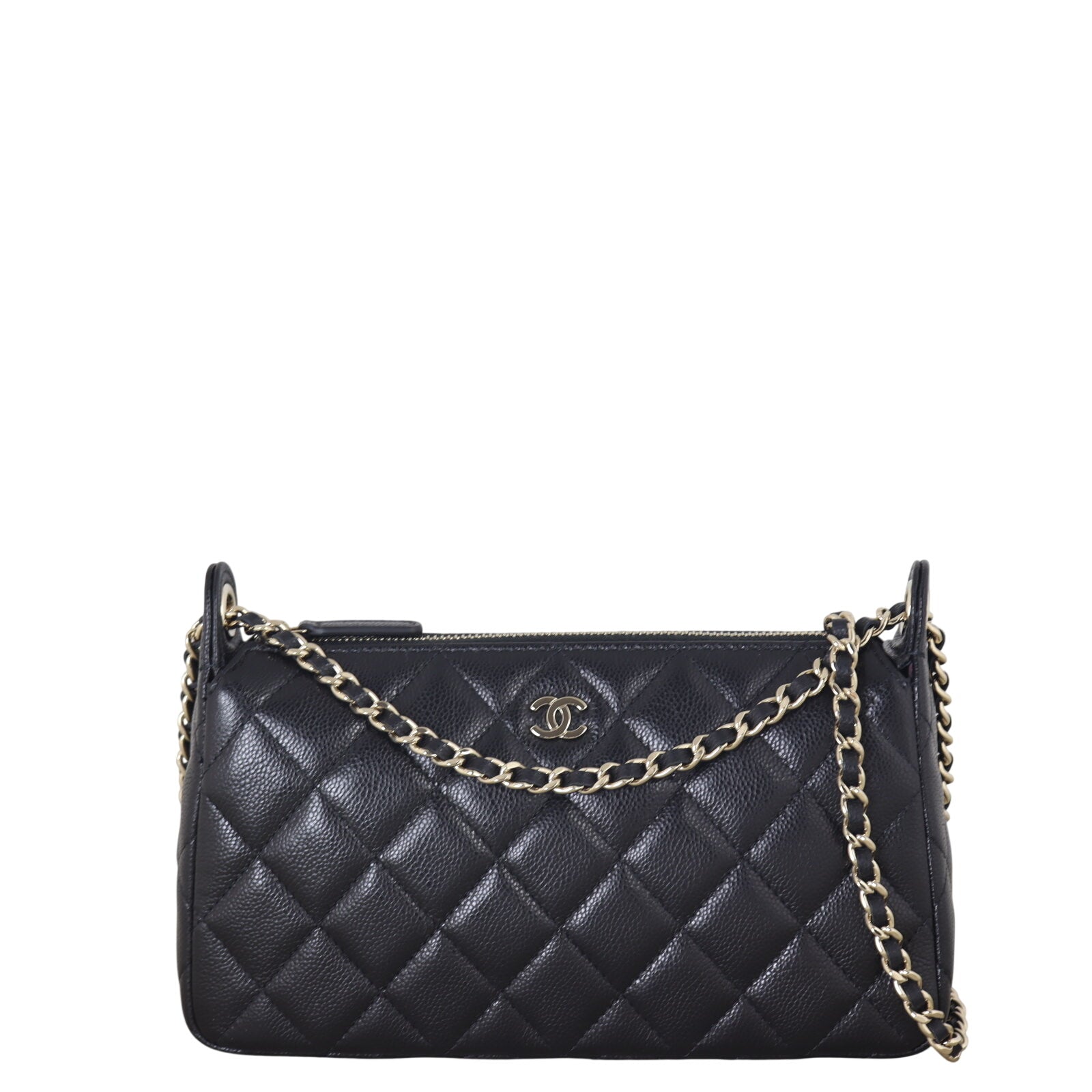 Chanel CC Zip Clutch on Chain