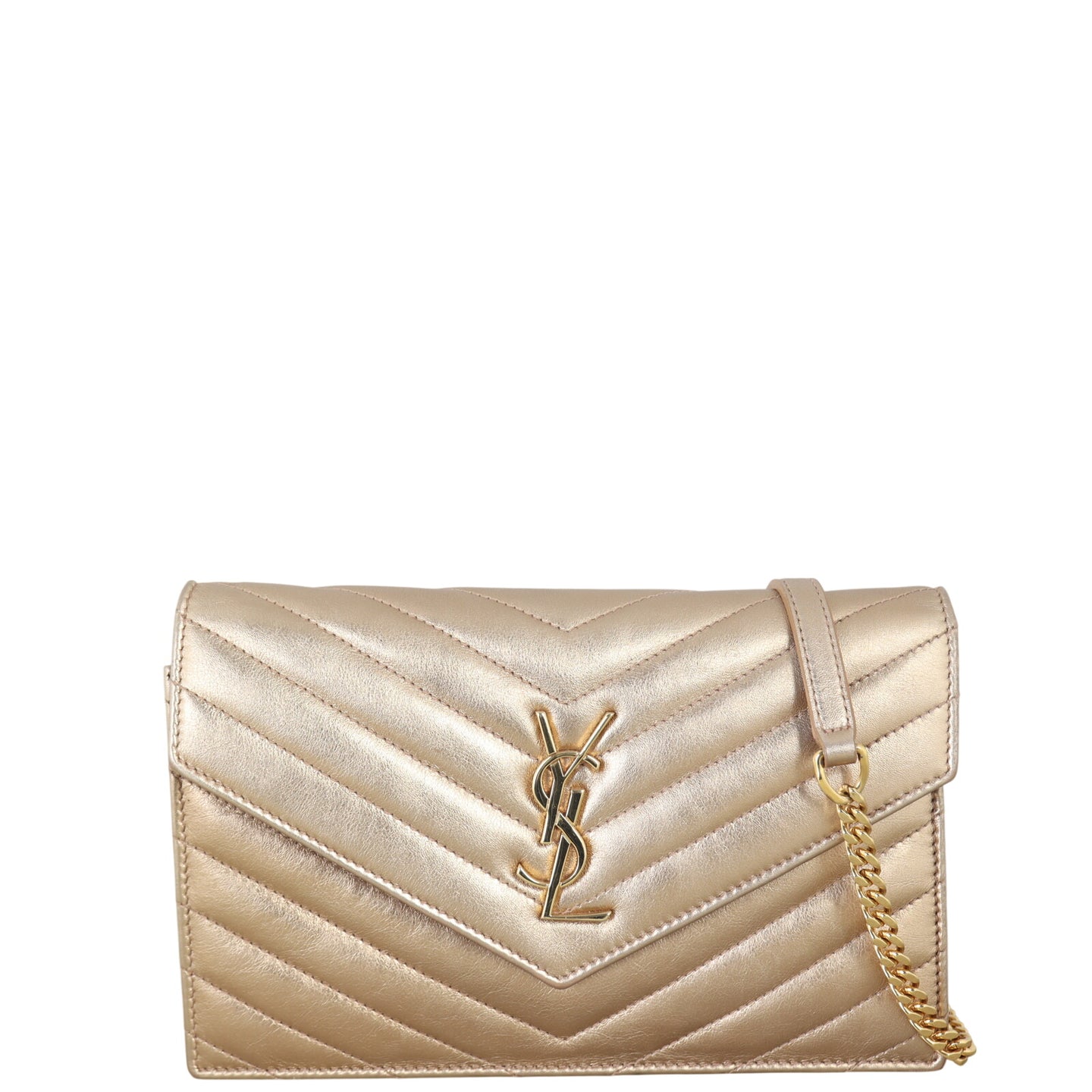 Saint Laurent Cassandre Envelope Chain Wallet