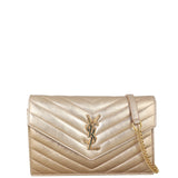 Saint Laurent Cassandre Envelope Chain Wallet