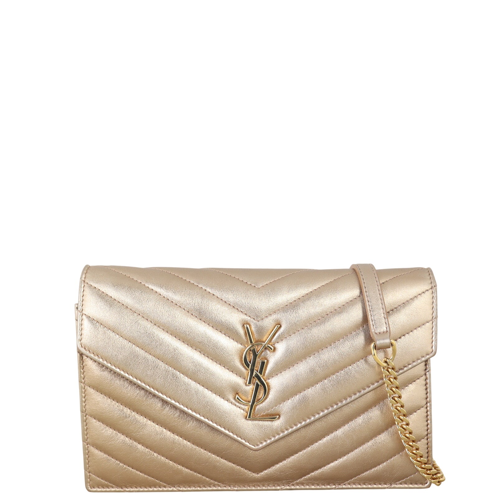 Saint Laurent Cassandre Envelope Chain Wallet
