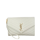Saint Laurent Cassandre Flap Wristlet Pouch