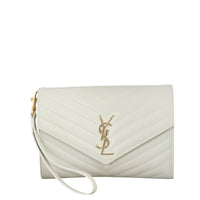 Saint Laurent Cassandre Flap Wristlet Pouch