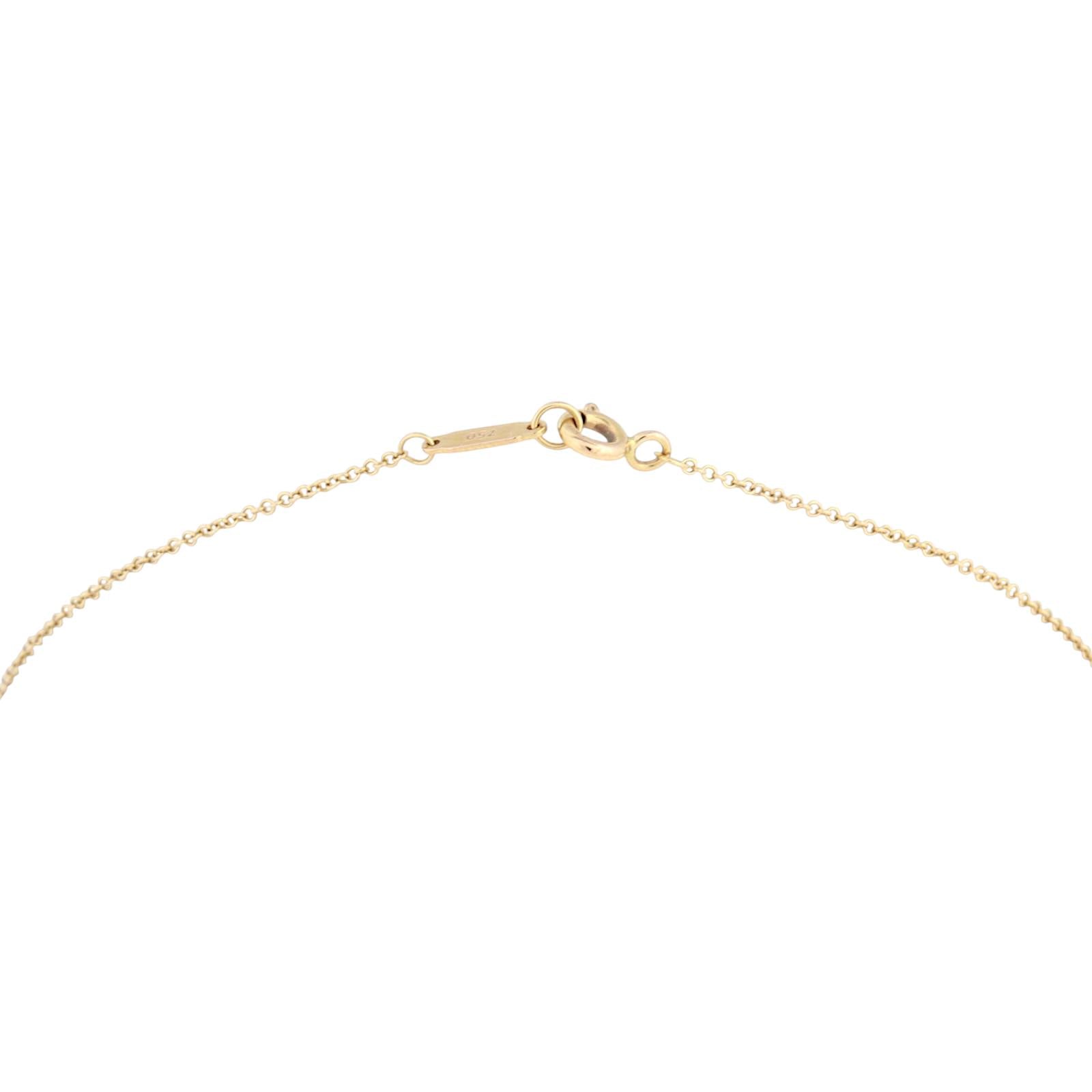Tiffany & Co Metro Heart Diamond 18k Rose Gold Necklace