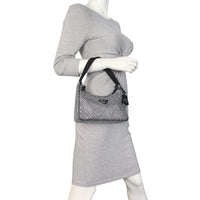 Prada Re-Edition 2000 Satin Crystal Mini Bag
