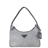 Prada Re-Edition 2000 Satin Crystal Mini Bag