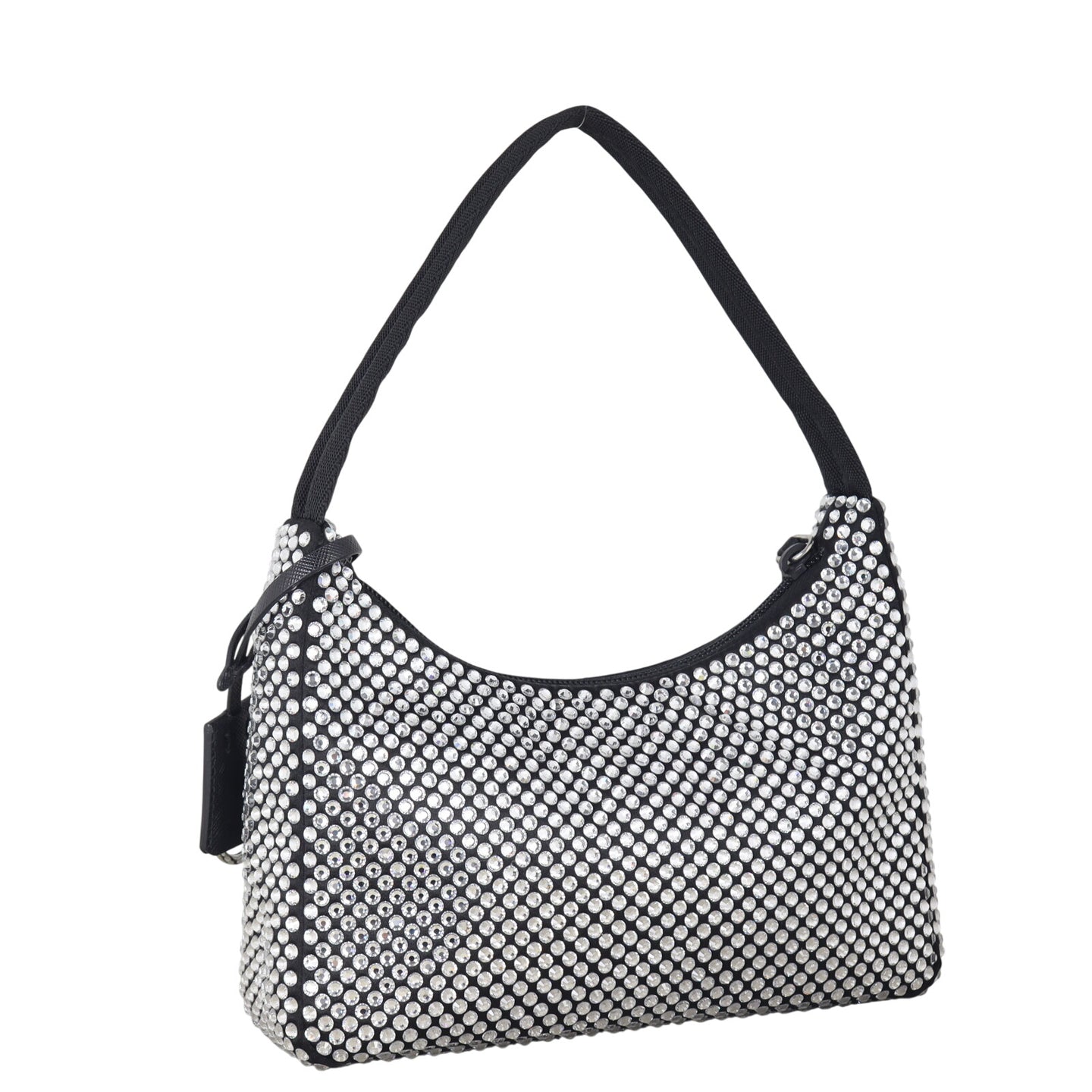 Prada Re-Edition 2000 Satin Crystal Mini Bag