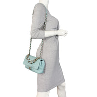Chanel Elegant Plexi Double Chain Flap Bag