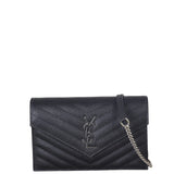 Saint Laurent Cassandre Envelope Chain Wallet