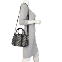 Dior D-Vibe Bowling Bag Medium Oblique