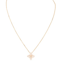 Louis Vuitton Star Blossom Diamond 18k Rose Gold Pendant Necklace