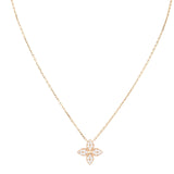 Louis Vuitton Star Blossom Diamond 18k Rose Gold Pendant Necklace