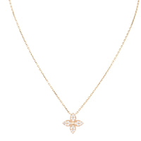Louis Vuitton Star Blossom Diamond 18k Rose Gold Pendant Necklace