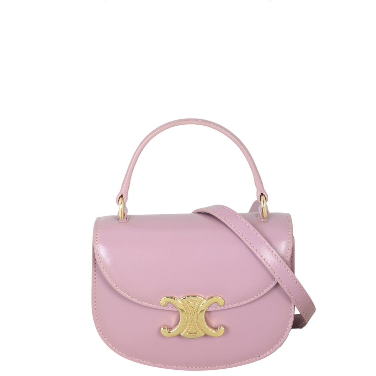 Celine Triomphe Besace Clea Mini Top Handle Bag