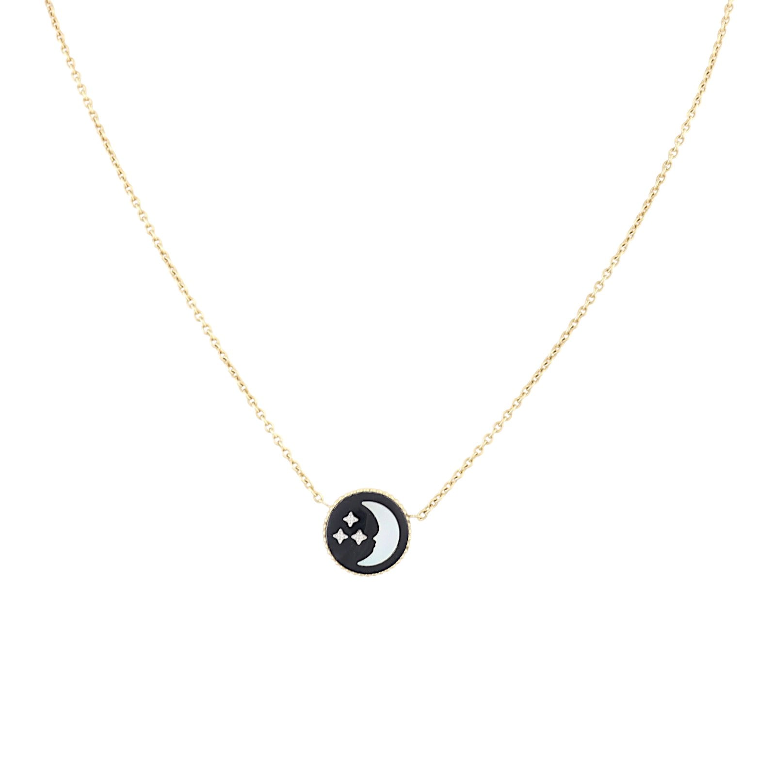Dior Rose Celeste Diamond 18k Yellow Gold Necklace