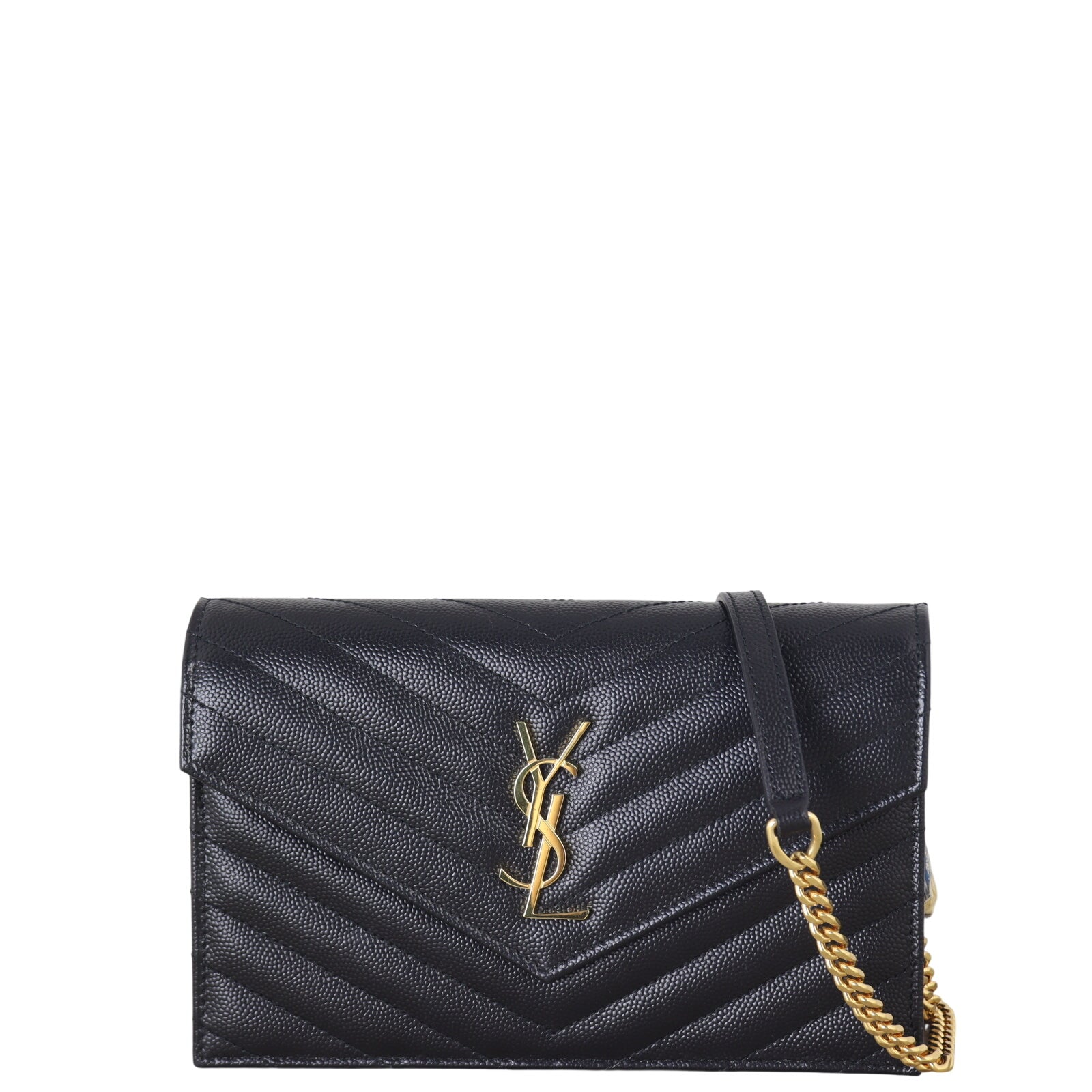 Saint Laurent Cassandre Envelope Chain Wallet