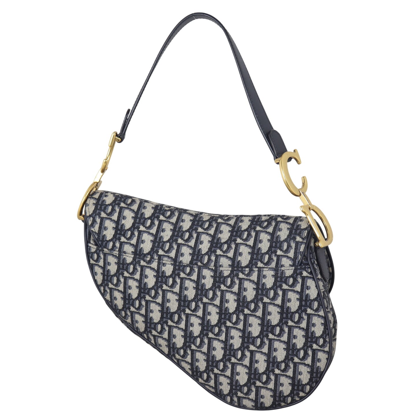 Dior Saddle Bag Oblique with Embroidered Strap