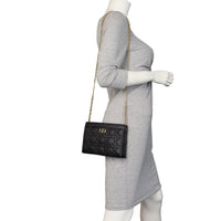Dior Caro Zip Pouch on Chain