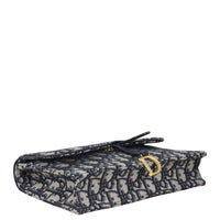 Dior Saddle Pouch Wallet on Chain Oblique