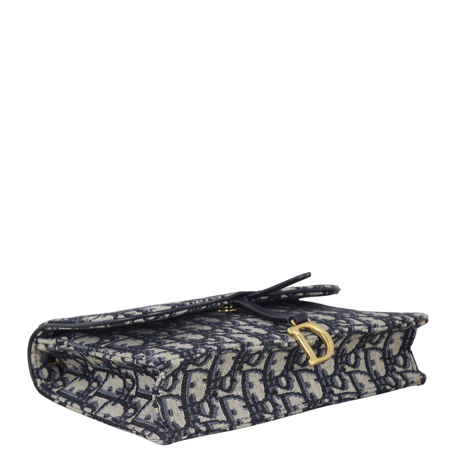 Dior Saddle Pouch Wallet on Chain Oblique