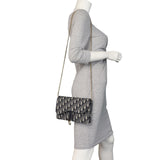 Dior Saddle Pouch Wallet on Chain Oblique