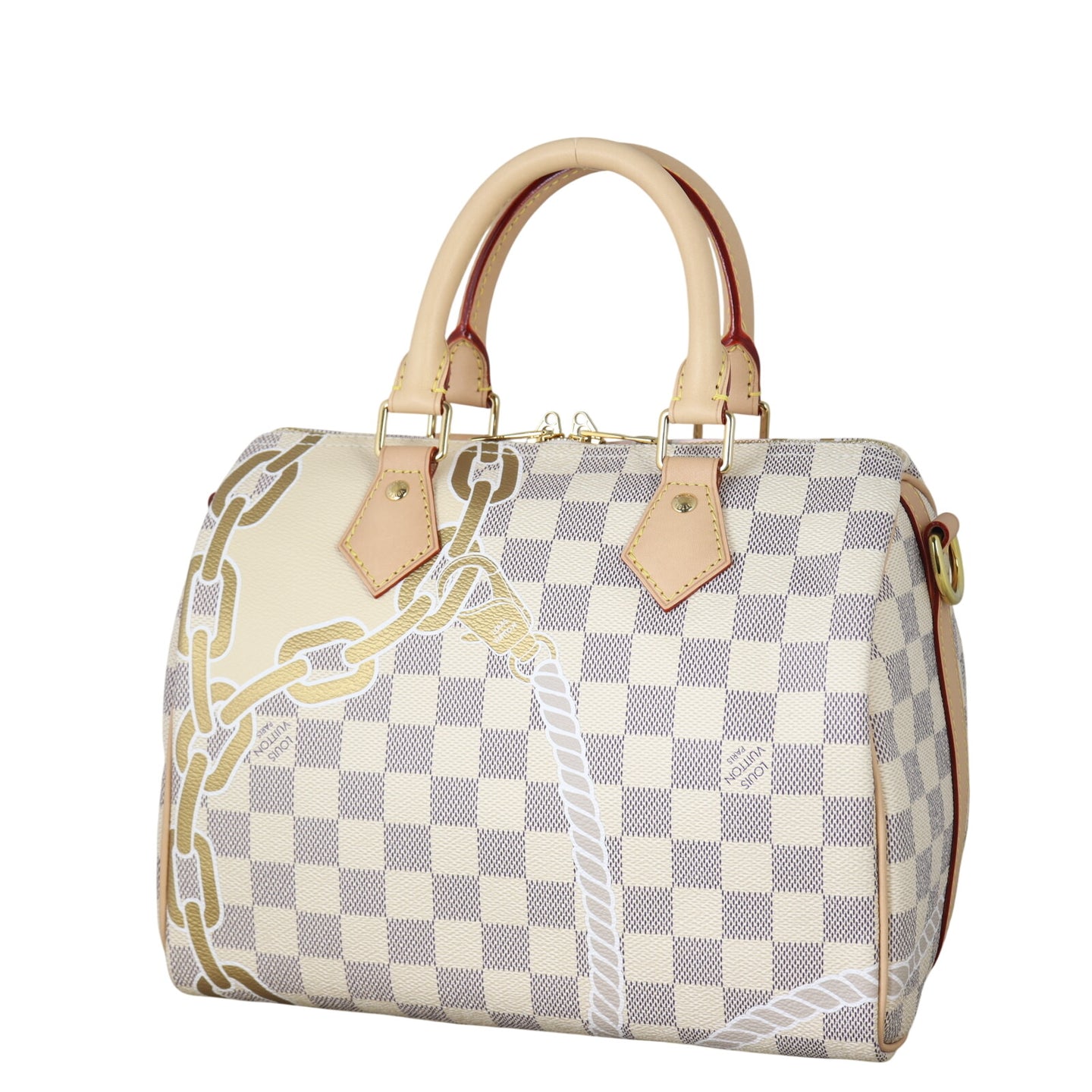Louis Vuitton Speedy 25 Bandouliere Damier Azur Nautical Ropes