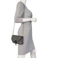 Dior Saddle Pouch Wallet on Chain Oblique