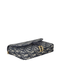 Dior Saddle Pouch Wallet on Chain Oblique
