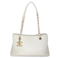 Chanel Surpique Chevron Tote