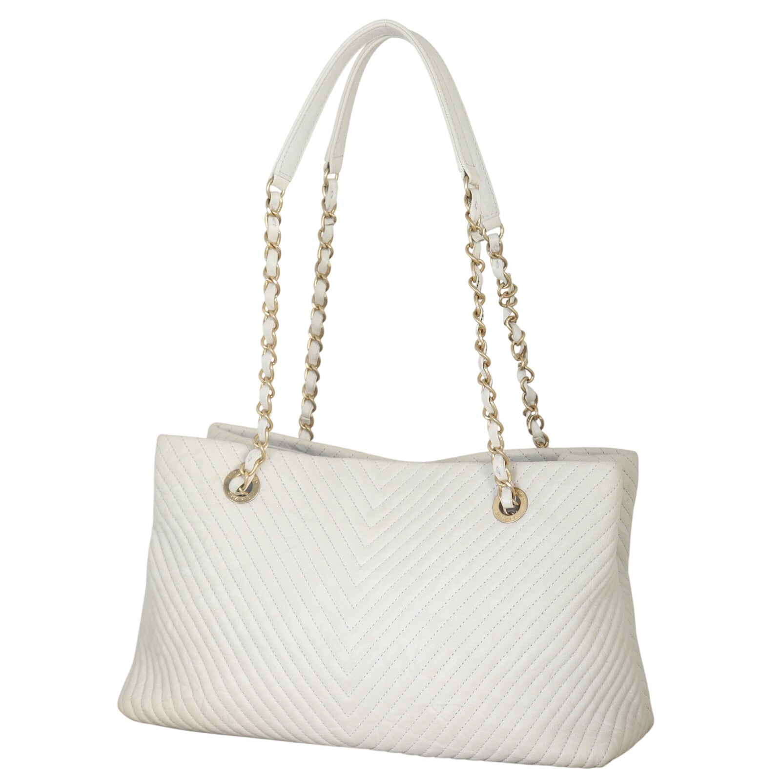 Chanel Surpique Chevron Tote