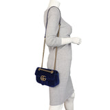 Gucci Marmont Velvet Small Shoulder Bag