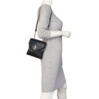 Saint Laurent Matelasse Double Flap Vertical Bag