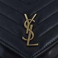 Saint Laurent Matelasse Double Flap Vertical Bag