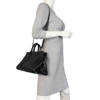 Saint Laurent Rive Gauche Cabas Tote Croc-Embossed
