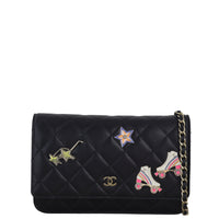 Chanel Classic Wallet on Chain Roller Skate Charms