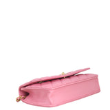 Chanel Metal Quilt Top Handle Wallet on Chain