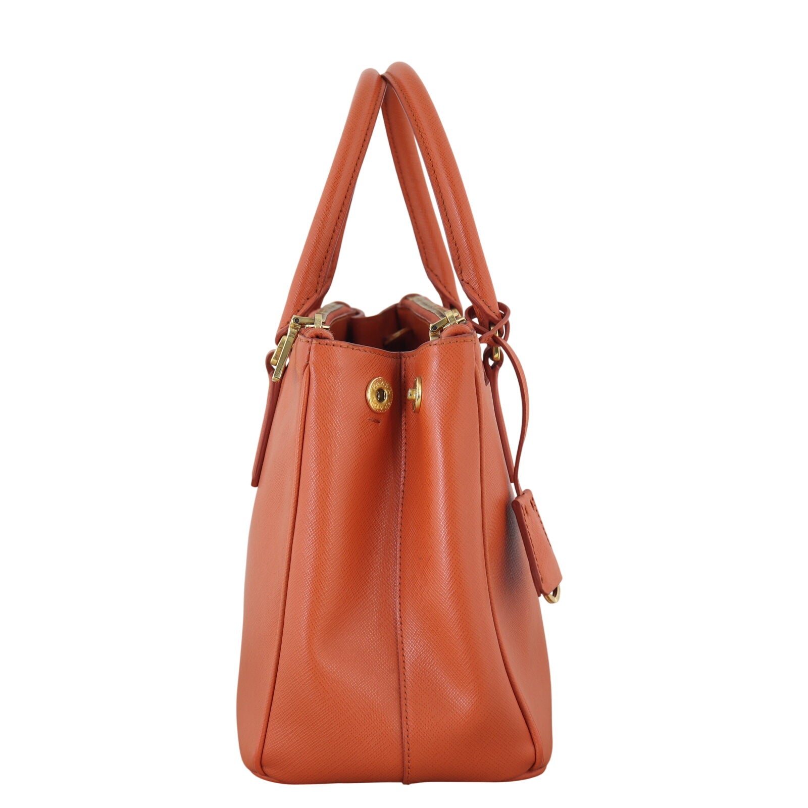 Prada Saffiano Luxe Galleria Double Zip Tote Small