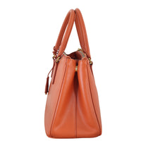 Prada Saffiano Luxe Galleria Double Zip Tote Small