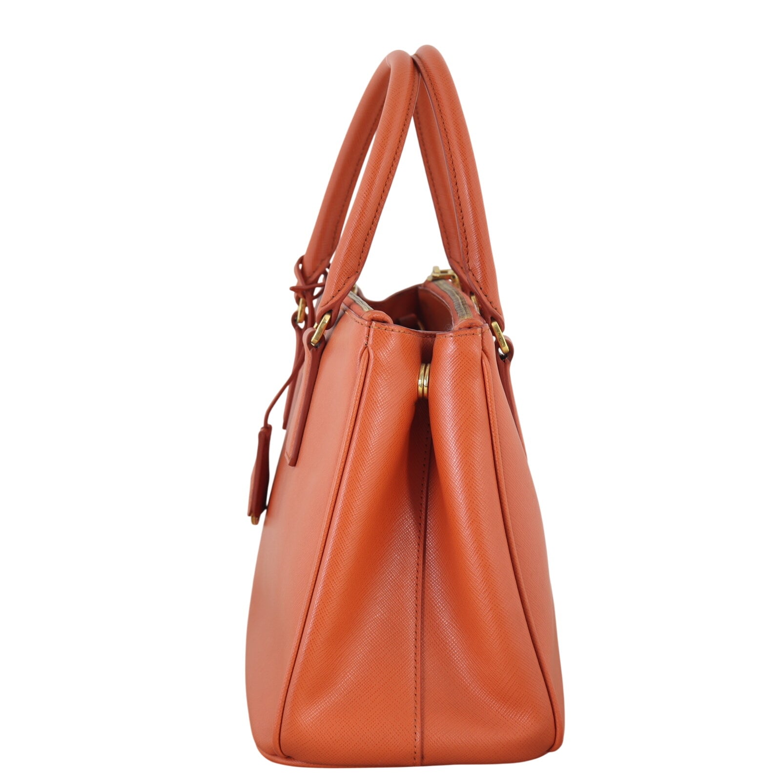 Prada Saffiano Luxe Galleria Double Zip Tote Small
